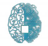 Microprocessor (CPU) with human brain.